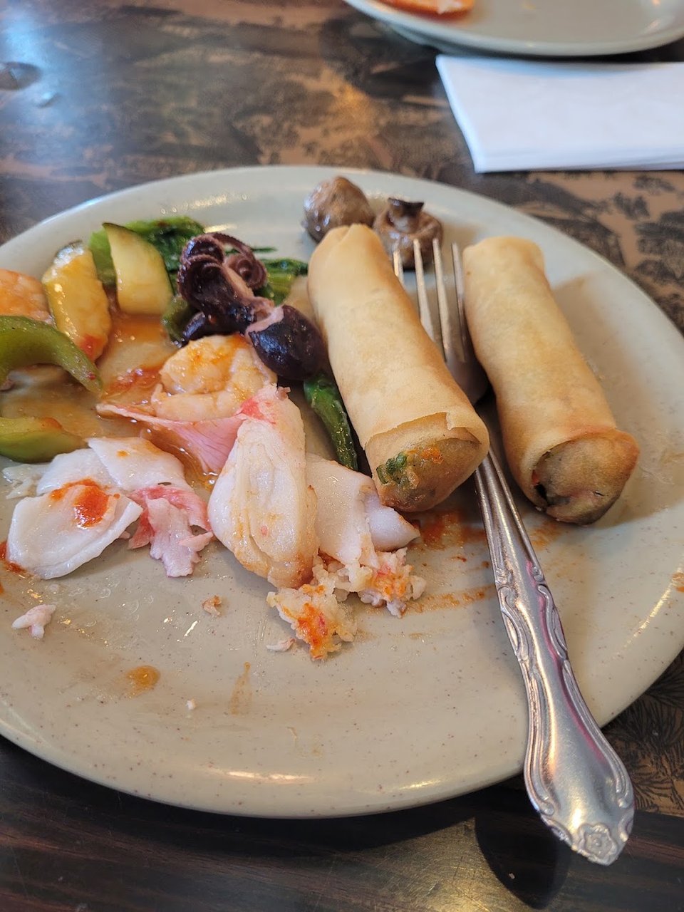 Egg Roll Pulpo Sofrito Y Jaiba Asada